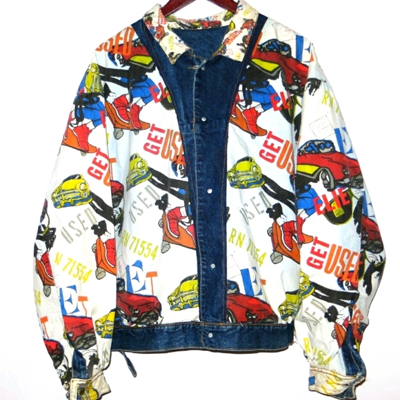 Get Used by Elie jean jacket ds vintage denim coat - Picture 2 of 11